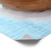 Poster Ours en peluche (turquoise) (Coin)