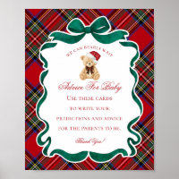 Ours en tartan rouge Noël Conseils pour bébé