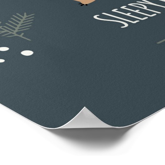 Poster Ours endormi (Coin)