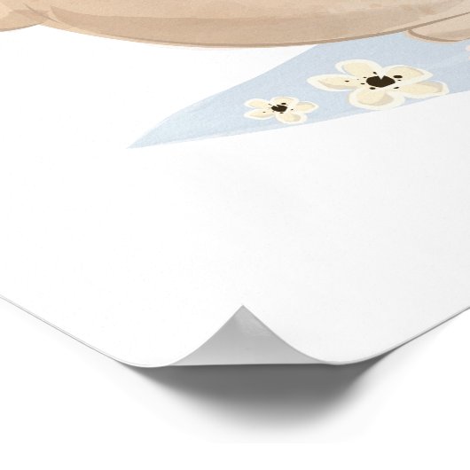 Poster Ours et bébé (Coin)