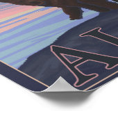 Poster Ours et cub - Curry, Alaska (Coin)