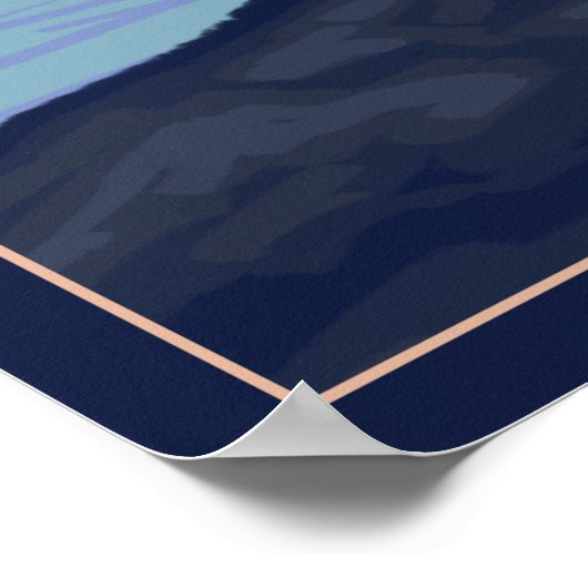 Poster Ours et cub - Oregon (Coin)