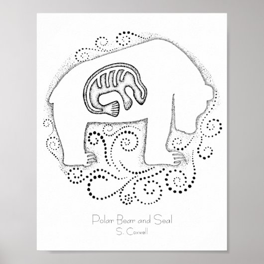 Poster Ours et phoques polaires (Devant)