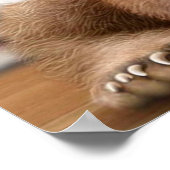 Poster OURS ET RABBIT|cadeau pour amoureux de lapin (Coin)