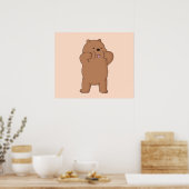 Poster Ours grizzli Bare BearsMC (Cuisine)