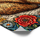 Poster Ours grizzly dormant (Coin)