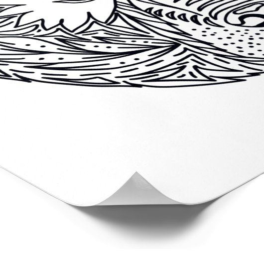 Poster Ours inspiré 2 (Coin)