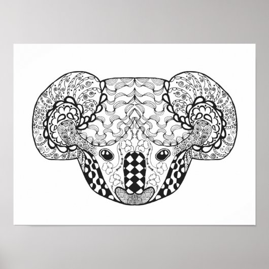 Poster Ours Koala 2 inspiré (Devant)