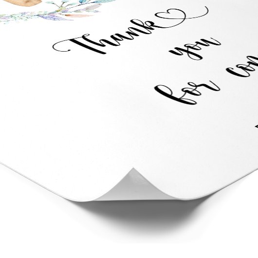 Poster Ours \ Merci à venir (Coin)