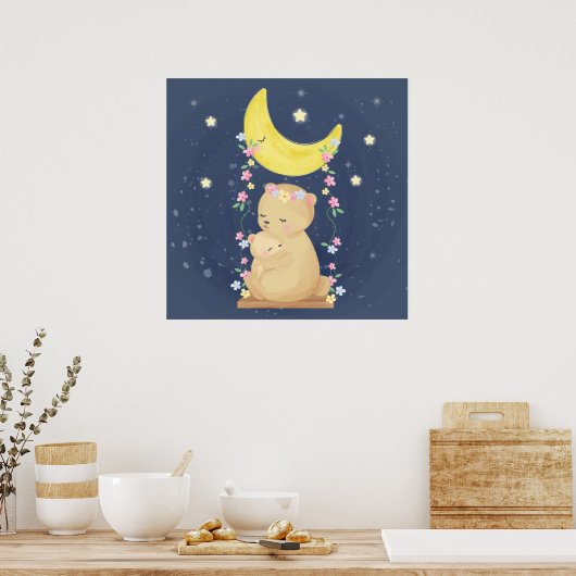 Poster Ours mignons (Cuisine)