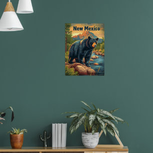 Poster Ours noir du Nouveau-Mexique