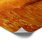 Poster Ours noir en forêt d'automne (Coin)