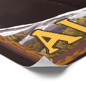 Poster Ours noir en forêt - Yukon, Alaska (Coin)