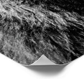 Poster Ours noir et blanc animal de la forêt photo cache- (Coin)