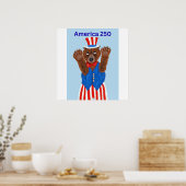 Poster Ours Oncle Sam America 250 (Cuisine)