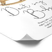 Poster Ours Panda Ne dis pas bébé (Coin)