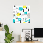 Poster Ours polaire (Bureau à domicile)