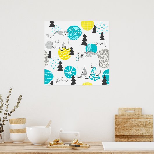 Poster Ours polaire (Cuisine)