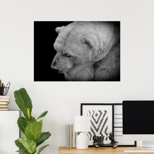 Poster Ours polaire (Bureau à domicile)