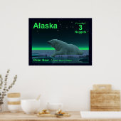 Poster Ours polaire à bord de glace (Cuisine)