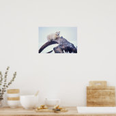 Poster Ours polaire au-dessus d'une mâchoire de baleine b (Cuisine)