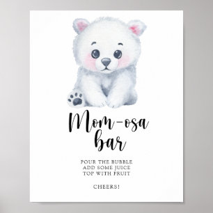 Poster Ours polaire - Bar Mom-osa
