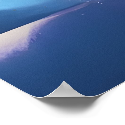 Poster Ours polaire dans la forêt enneigée | AI Art Poste (Coin)