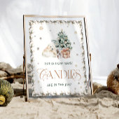 Poster Ours Polaire D'Hiver Devine Combien De Candies