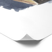 Poster Ours polaire dormant, aquarelle (Coin)