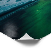 Poster Ours polaire et Aurora (Coin)