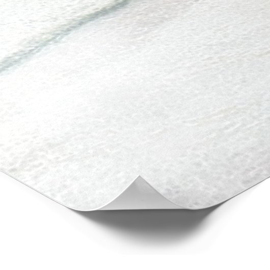 Poster Ours polaire glacé (Coin)