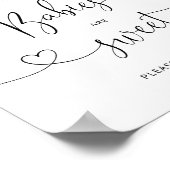 Poster Ours polaire Les bébés sont doux prendre un gâteau (Coin)