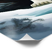 Poster Ours polaire majestueux, mignon, Imaginaire (Coin)