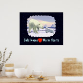 Poster Ours Polaire - Mama Nez Meilleur (Cuisine)