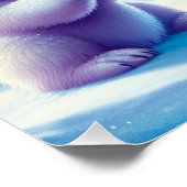 Poster Ours polaire maman avec petit | (Coin)