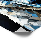 Poster Ours polaire mignon (Coin)