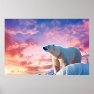 Poster Ours polaire Nature animal Majestic Wild