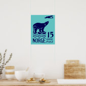Poster Ours polaire norvégien 1925 (Cuisine)