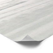 Poster Ours polaire se grattant sur la toundra gelée (Coin)