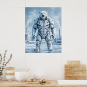 Poster Ours polaire ventilé (Cuisine)