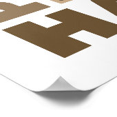 Poster Ours - Protéger la faune Préserver les habitats (Coin)