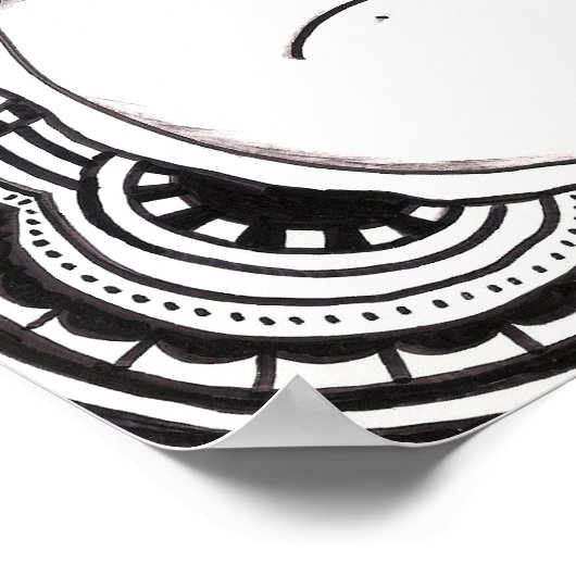 Poster Ours psychédélique (Coin)