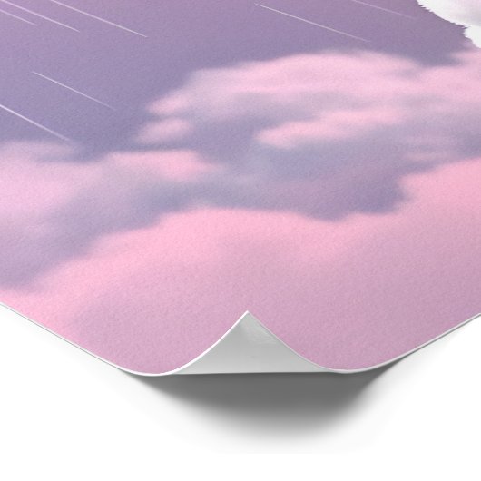 Poster Ours rare ~ Violet (Coin)