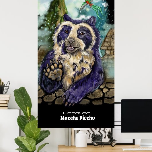 Poster Ours Spectaculaire (Bureau à domicile)