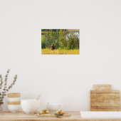 Poster Ours Teton mangeant des baies, Wyoming (Cuisine)