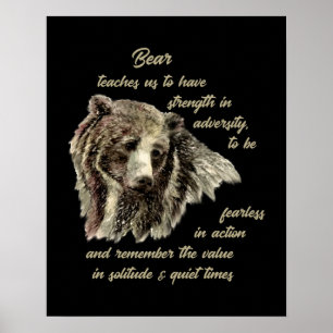 Poster Ours Totem Animal Spirit Guide pour Inspiration