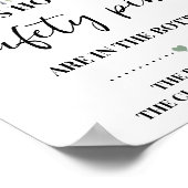 Poster Ours vert combien de Baby shower de casiers de séc (Coin)