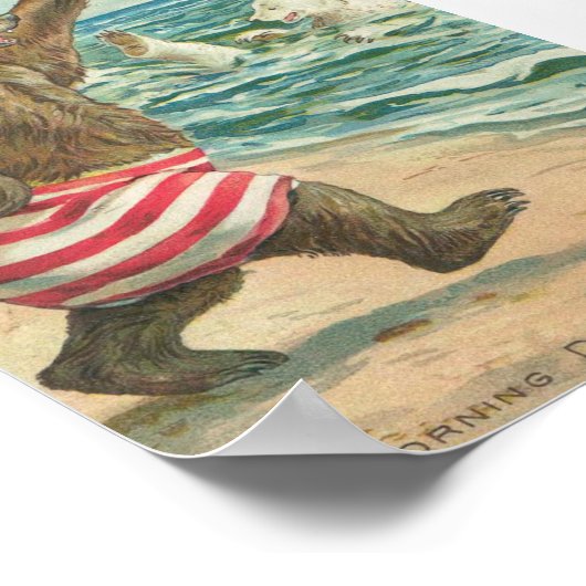 Poster Ours vintages (Coin)