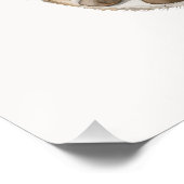 Poster Ourson bleu marin (Coin)