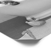 Poster Ourson dans la baignoire Mousse de bain Nurserie (Coin)